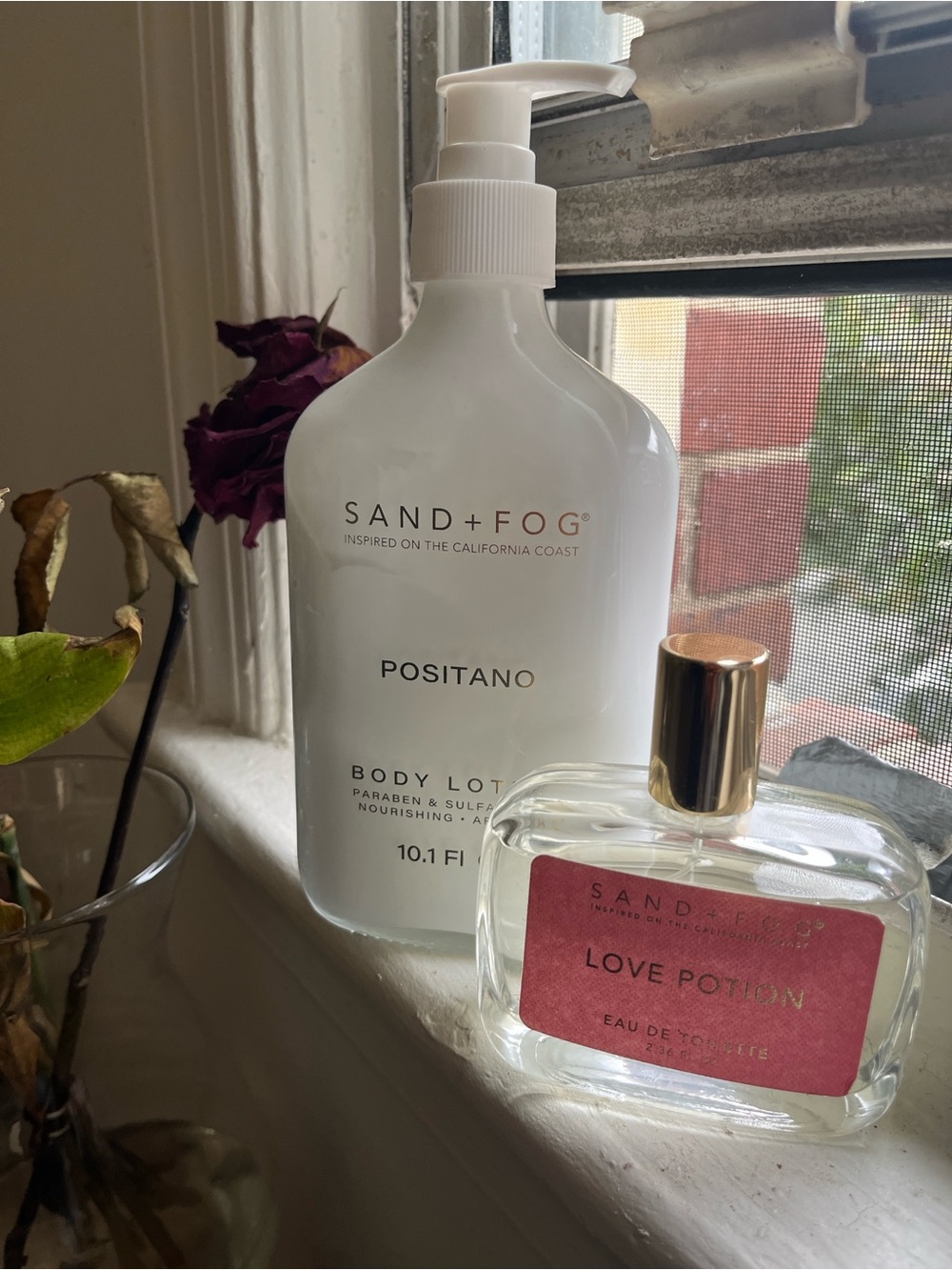 Sand + Fog Positano Body Lotion & Love Potion Perfume